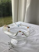 Kézi készítésű fújt üveg színes üveg pöttyökkel díszítve