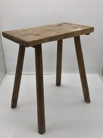 Régi Népi lóca, pad, szék, sámli fejőszék ülőke