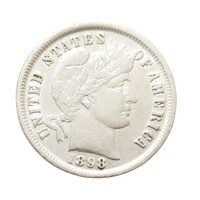 USA,Barber dime 1898 EF ezüst 2.50g900
