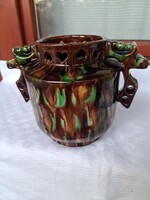 Ifj. Gombás Sándor Mezőtúri art deco kerámia váza