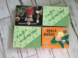 4 db régi szaloncukros doboz