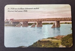 Makó Maros híd kártyanaptár 2001