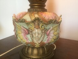 Zsolnay porcelán Szecessziós asztali lámpa