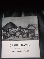 Jándi Dávid -Emlékkiállítása