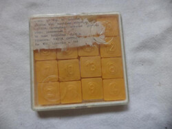 Retro trafik puzzle, sárga, újszerű (2277)