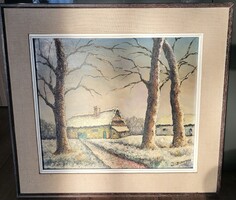 J.Bernard 50x40 Oil on Fiber Painting