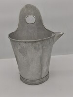 Ritka 8 literes alumínium rocska sajtár zsétár fejővödör nosztalgia paraszti dekoráció dísz