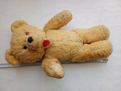SFX - Régi plüss maci 30cm mackó játék szalmával töltött - 01