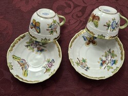 Herendi Viktória mintás csészék, 2 db