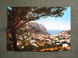 Képeslap,Olaszország,Capri sziget,városi látkép,részlet,1970-