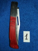 Kifent rózsafanyeles biztonsági záras vadászbicska nyitva 26cm ebből a penge 11cm ÚJ HIBÁTLAN 1