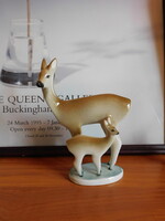 Zsolnay Sinkó András - őz és gidája