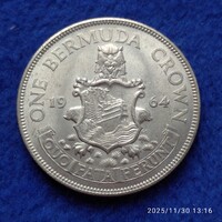 1964 ezüst dollár Bermuda