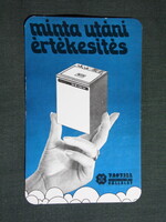 Kártyanaptár,Vasvill iparcikk üzletek,Hajdú mosógép,Miskolc,Debrecen,Nyíregyháza,1979, (1)