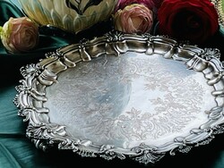 Sheffield ezüstözött tálca