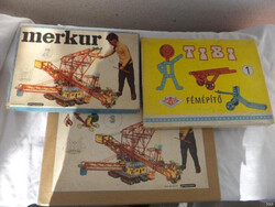 Merkur + Tibi retro fém építőcsomag (1411)