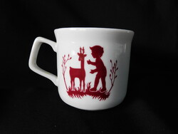 Zsolnay árnyképes gyerekbögre