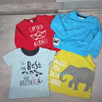 Pepco és Baby Club 4 db-os kisfiú felső szett, 74