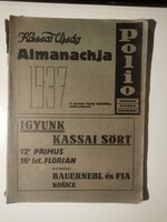 A Kassai Újság 1937-es almanachja