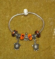 Pandora-style bracelet with turtle charm bought in Greece