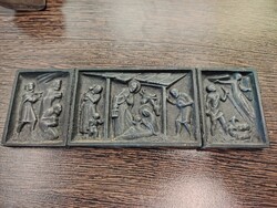 Antik Triptichon Jézus születése