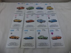 Autókvartett Autóskártya kék - teljes (2881)