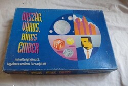 Ország, város, híres ember retro társasjáték (2611)