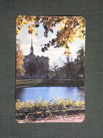 Kártyanaptár,Oroszország,Leningrád,Szentpétervár,Szent Mihály-vár,Mihajlovszkij-kastély,1978, (1)
