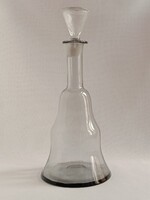 Szürke, vastag falú hutaüveg BUTÉLIA