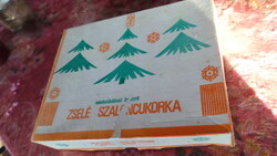 Retro szaloncukros doboz , a képeken látható , nem tökéletes , de elfogadható állapotban .