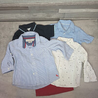 H&M, River Island, Next kisfiú 5 db-os ing szett, 74