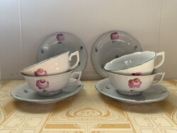 Herendi tertia bécsi rózsás 4 db teáscsésze
