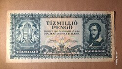 Bankjegy tízmillió pengő 1945   2 db