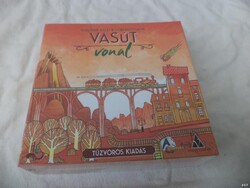 Vasútvonal - tűzvörös kiadás társasjáték, ÚJ (4137)