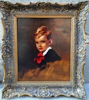 Vígh Bertalan (1890-1946) : Kisfiú portréja