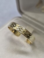 (22) 14 K arany jegygyűrű, karika gyűrű 1,99 g