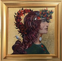 Kolozsvári Grandpierre Miklós "Oldódó makacsság" c. festmény, ingyen posta