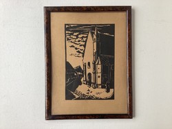 Téli este . Fametszett .