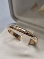 (2) 14 K arany jegygyűrű, karika gyűrű 3,14 g