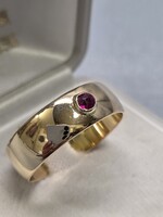 14 K arany jegygyűrű, karika gyűrű 4,95 g