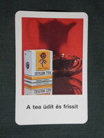 Kártyanaptár,Compack csomagoló vállalat,Ceylon Tea, 1979, (1)