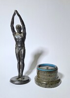 1 FT-RÓL! Debreceni úszóverseny díj, egyedi szobor az 1920-as évekből! sporttörténeti ritkaság