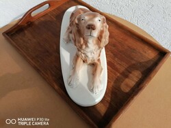 Porcelán ír szetter , jelzett !