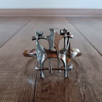 Pap Zoltán Iparművész modern fém karperec