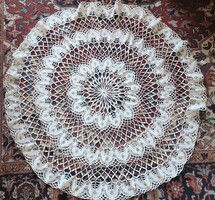 Cca 1928 SZECESSZIÓS ART NOUVEAU KEREK VERT CSIPKE VERTCSIPKE ÉRTÉKES MAGYAR KÉZIMUNKA