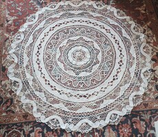 Cca 1928 SZECESSZIÓS ART NOUVEAU KEREK VERT CSIPKE VERTCSIPKE ÉRTÉKES MAGYAR KÉZIMUNKA