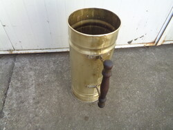 Copper umbrella stand with handle