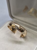 (13) 14 K arany jegygyűrű, karika gyűrű 2,6 g