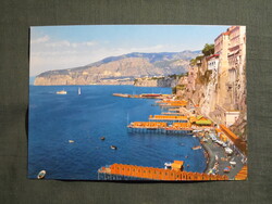 Képeslap,Olaszország,Sorrento,Alberghi e Stabilimenti balneari,Szállodák és fürdőhelyek,strand,1970-