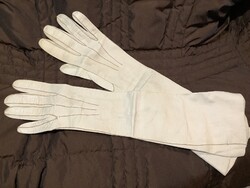 Eredeti antik elegáns úri kecskebőr bőr kesztyű múzeumba illő darab
